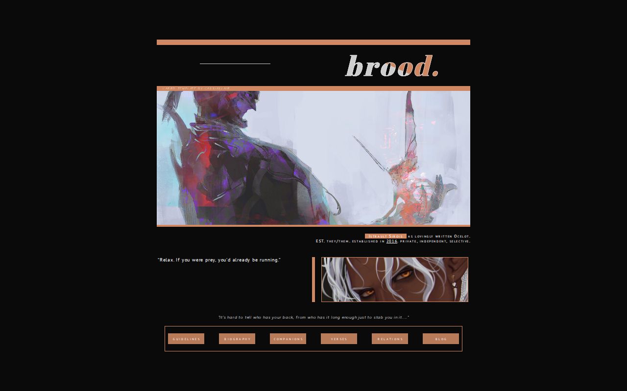 Carrd profile picture for @brood